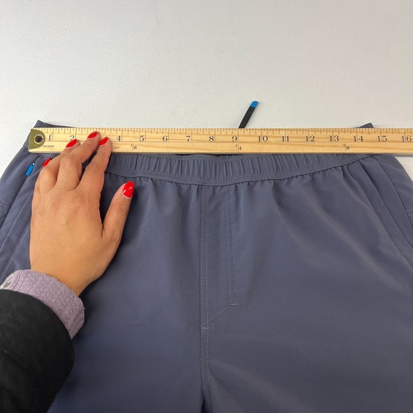 Janji Transit Tech Running Pants Mens Medium Blue Stretch Mid Rise Athletic Wear - Picture 8 of 14